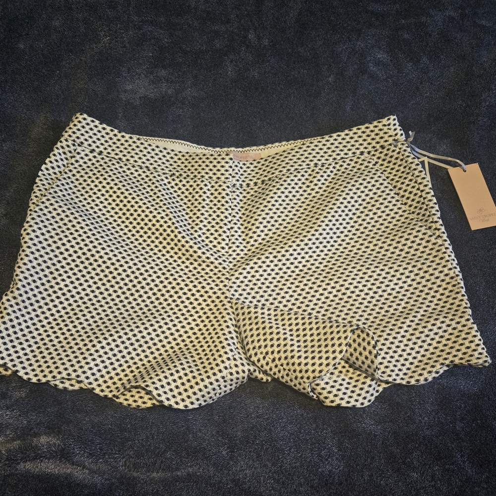 Saint Tropez West Black and White Women Shorts Size 10